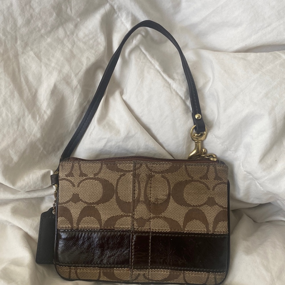 Coach signature wristlet